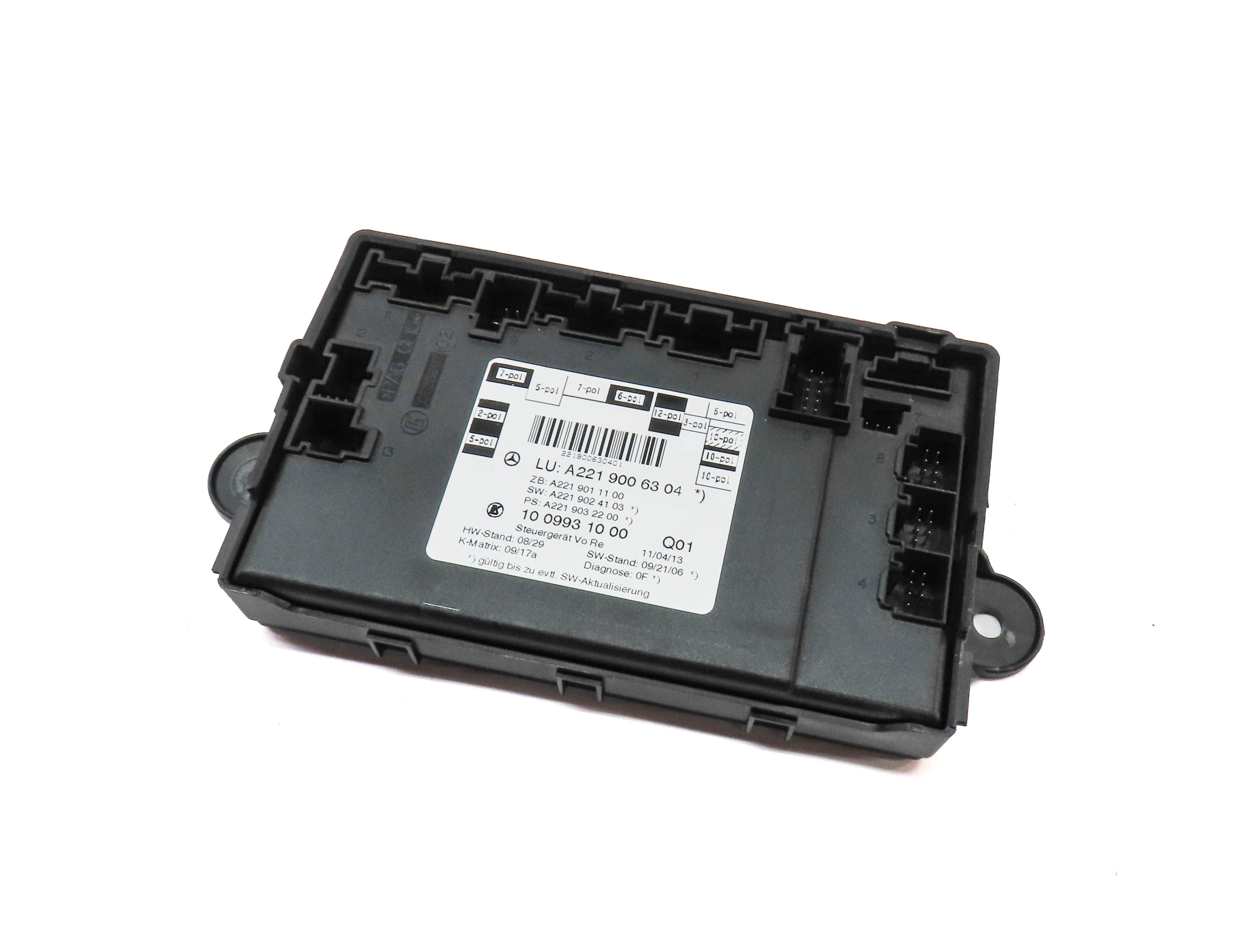 2013 MERCEDES S550 (W221) FRONT RIGHT PASSENGER DOOR CONTROL MODULE — exact item pictured
